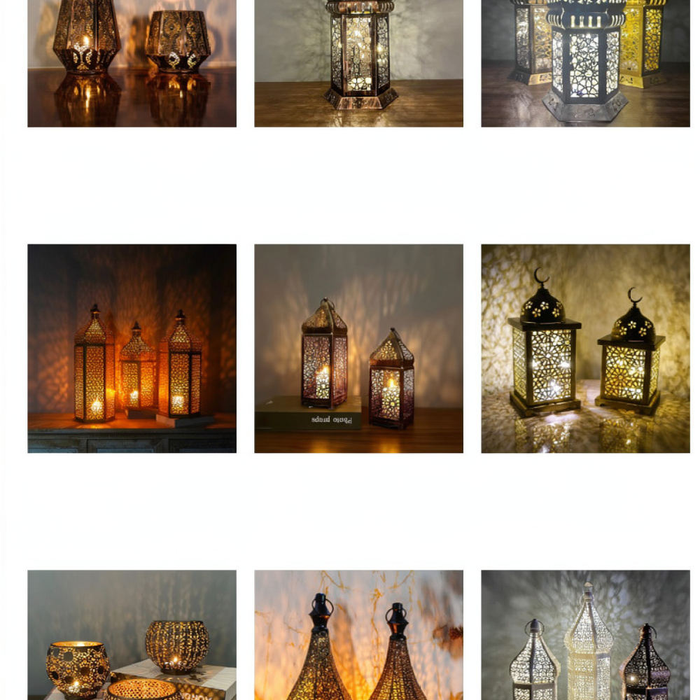 Candle Holder Decor - Марокканский подсвечник из ржавого металла в