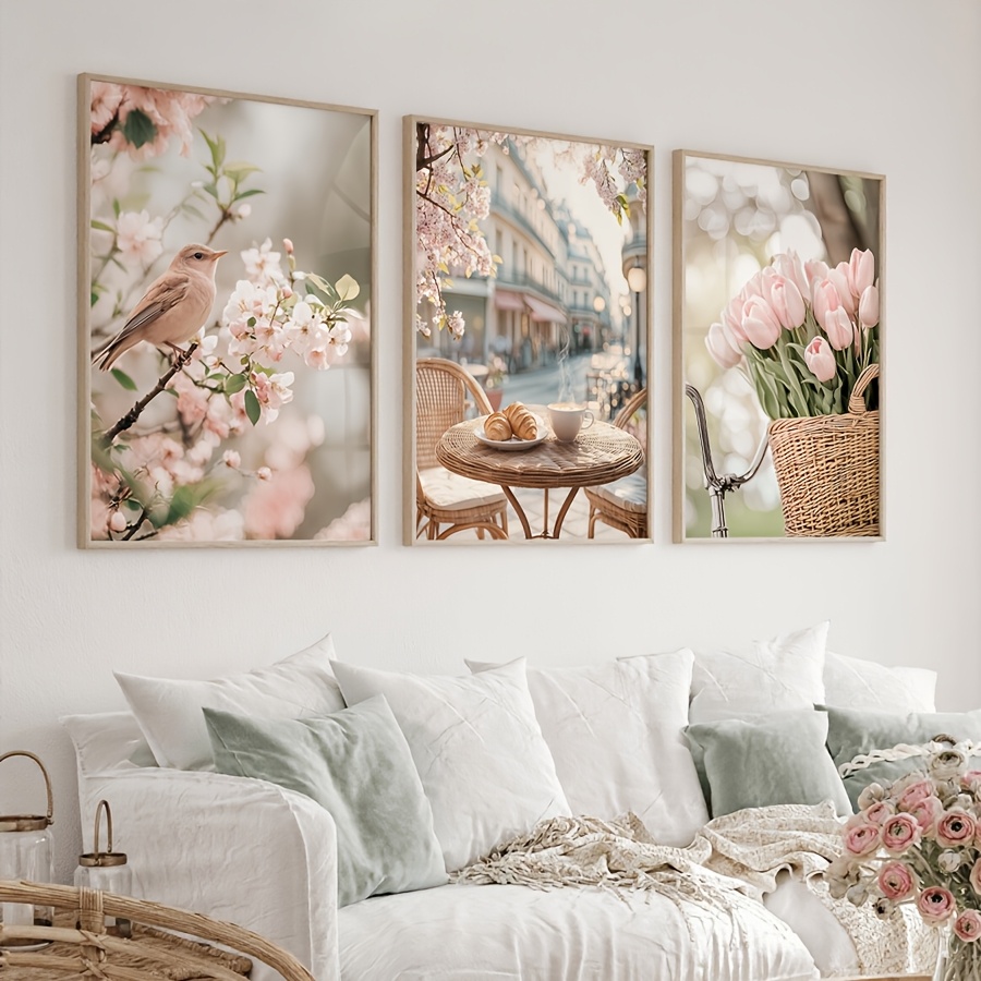 Abstract Canvas Set - Набор из 3-х картин: Романтическая улица