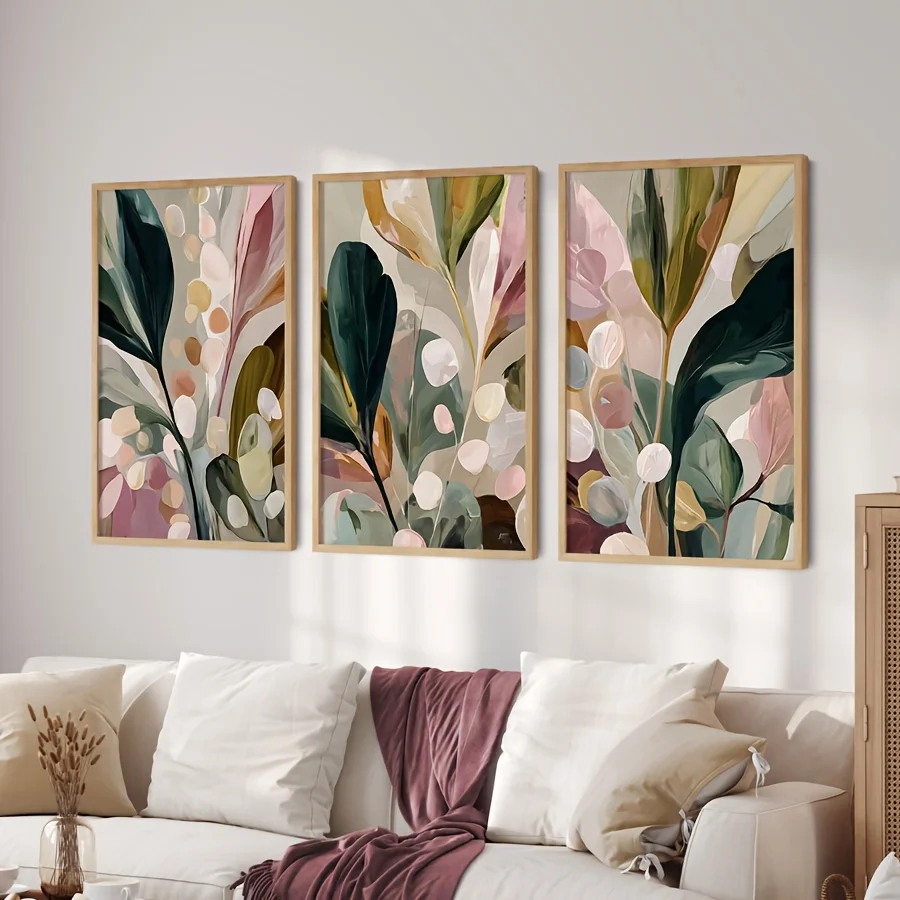 Большой набор из 3 картин на х – обзор и цена Abstract Canvas Set