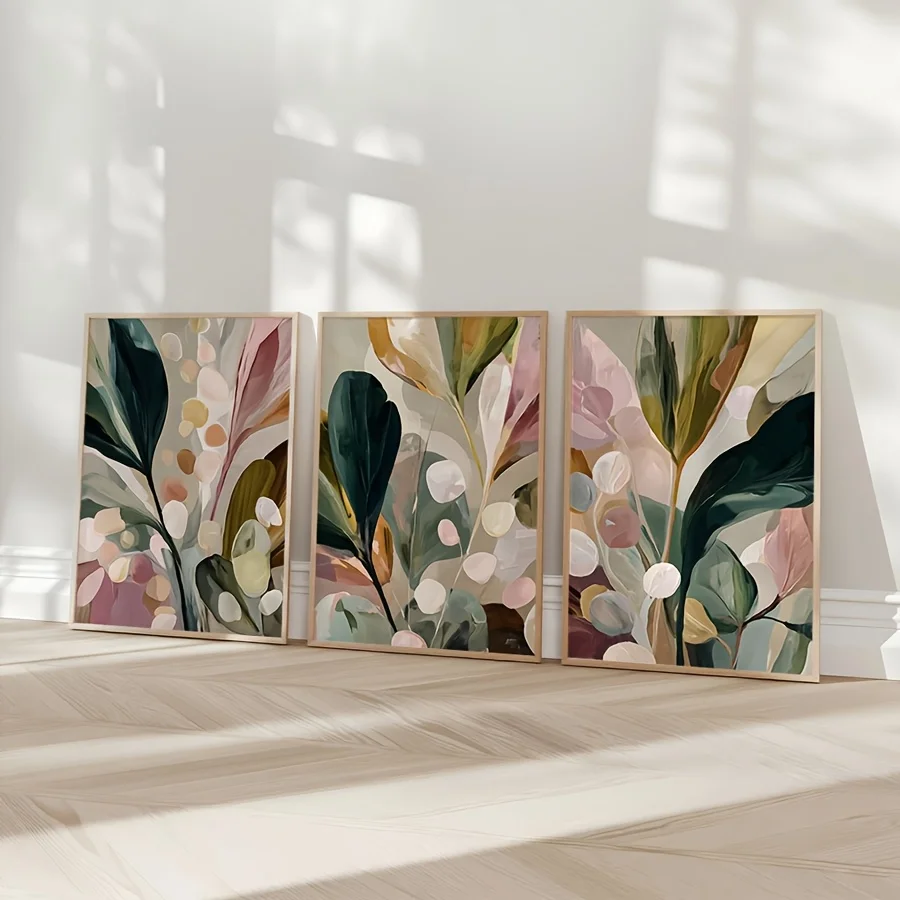 Большой набор из 3 картин на х – обзор и цена Abstract Canvas Set