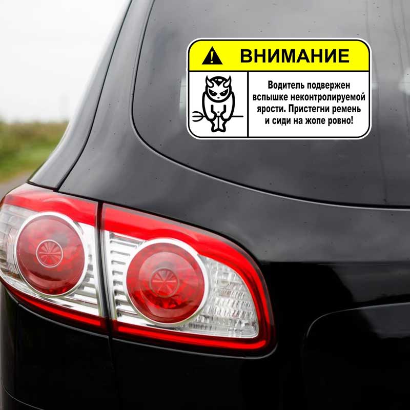«Наклейка Внимание! Водитель в – обзор и цена Wall Sticker