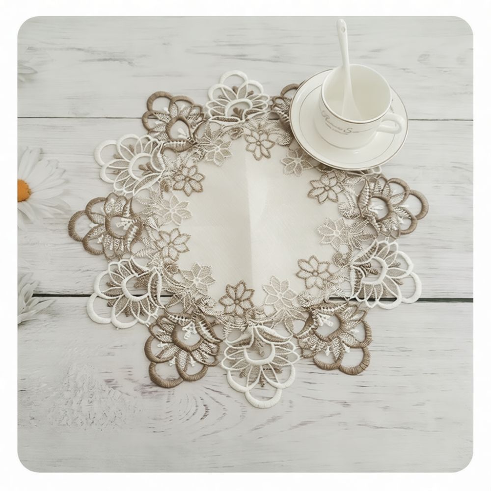 Изысканная круглая кружевная п – обзор и цена Table Runner