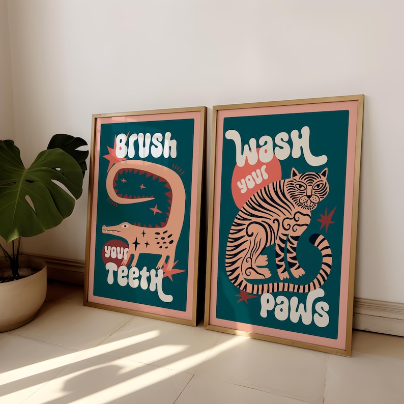 2 шт./компл. Тигр мыть лапы дл – обзор и цена Abstract Canvas Set